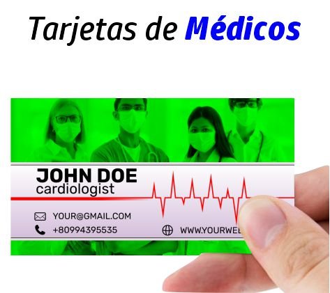 Prediseños de Tarjetas de Medicos Visita